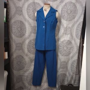 Suits Us Women's Blue 2pcs Pants Suit